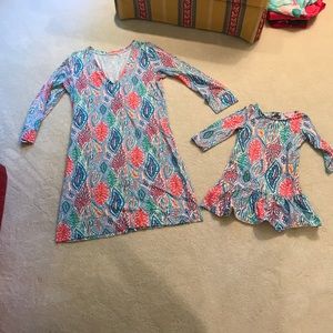 Mother/daughter set Lilly Dresses-Large and 4/5